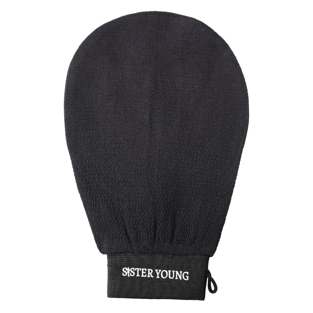 Sister Young Nova Black złuszczająca rękawica do peelingu ciała 1 szt.