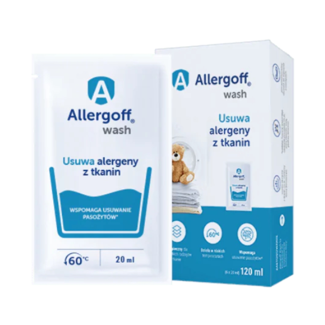 ALLERGOFF WASH - dodatek do prania 6szt x 20ml