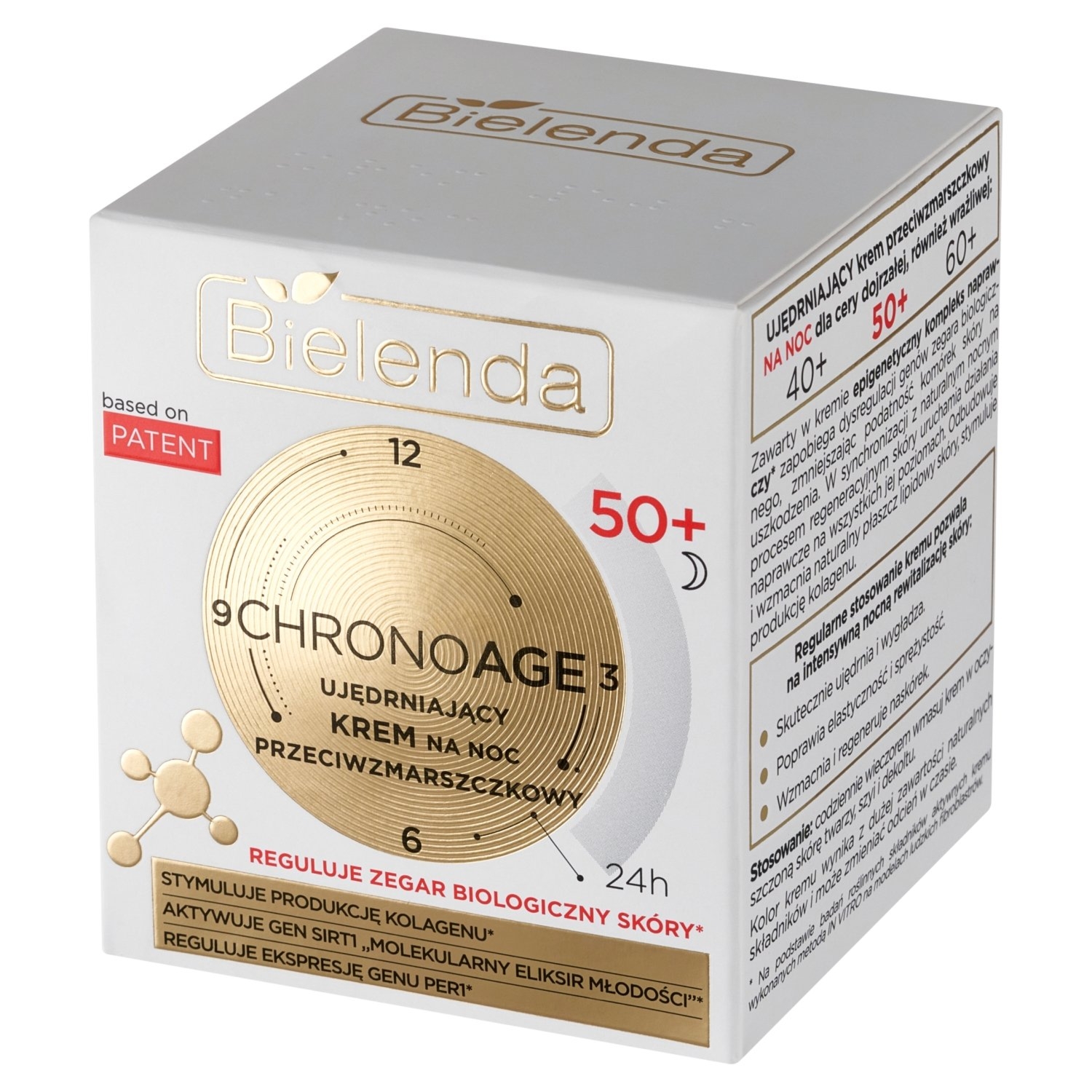 Bielenda Chrono Age 50+ Ujędrniający krem na noc przeciwzmarszczkowy 50 ml