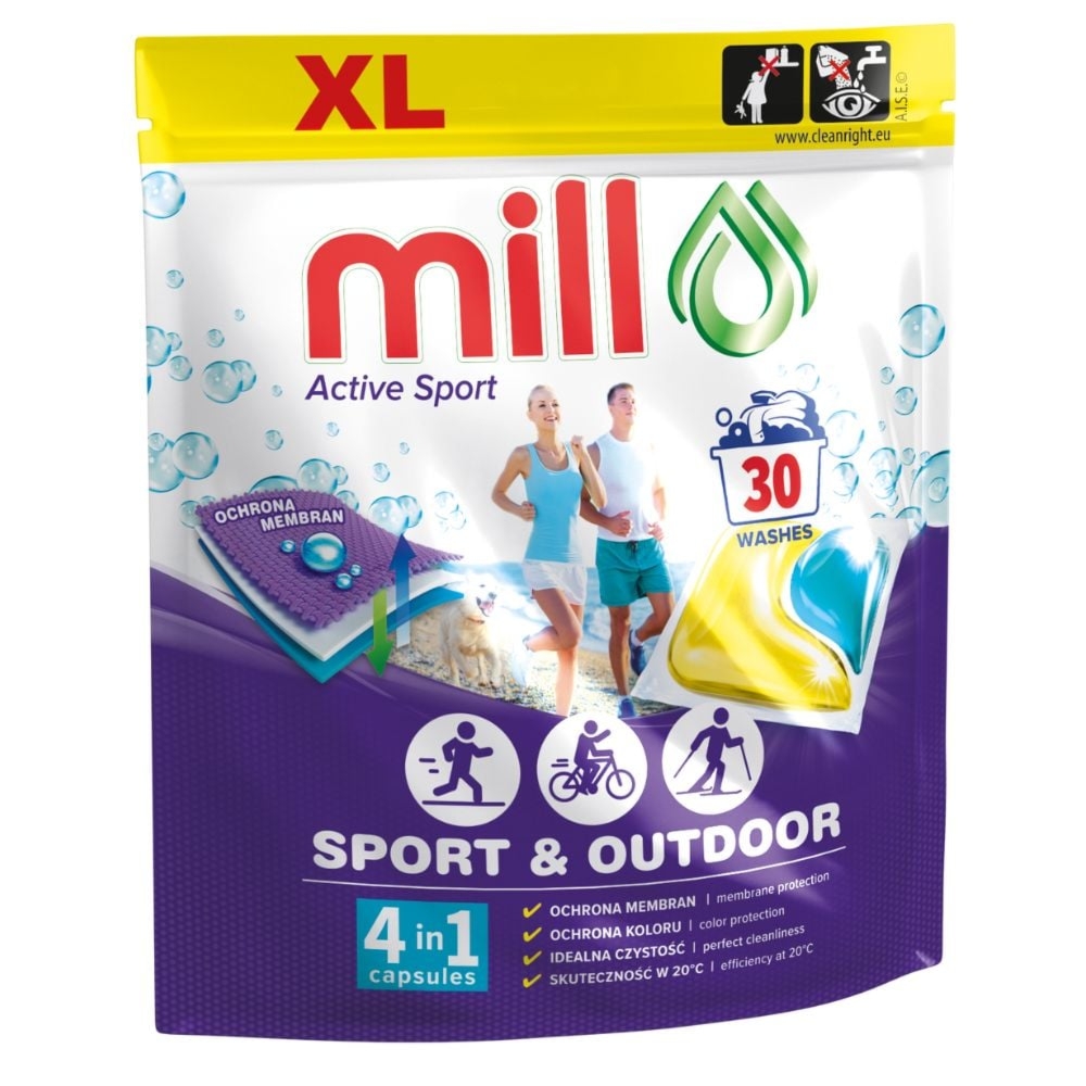 Mill Professional Duo Caps Active Sport kapsułki do prania 30 sztuk