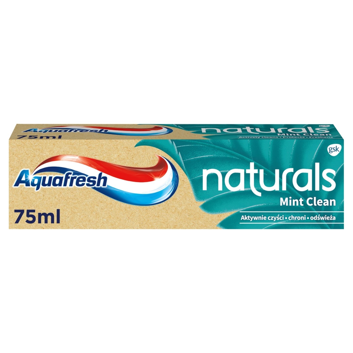 Aquafresh Naturals Mint Clean Pasta do zębów z fluorkiem 75 ml