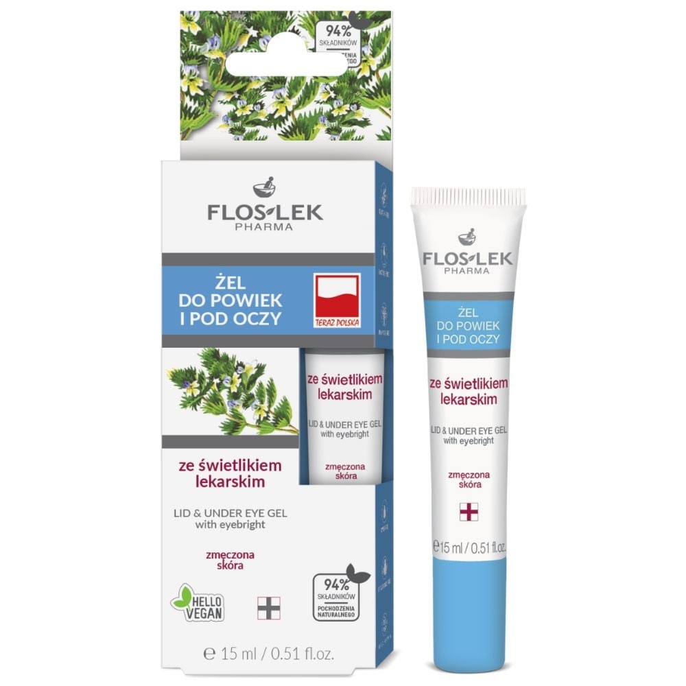 Floslek żel do powiek i pod oczy ze świetlikiem lekarskim 15 ml