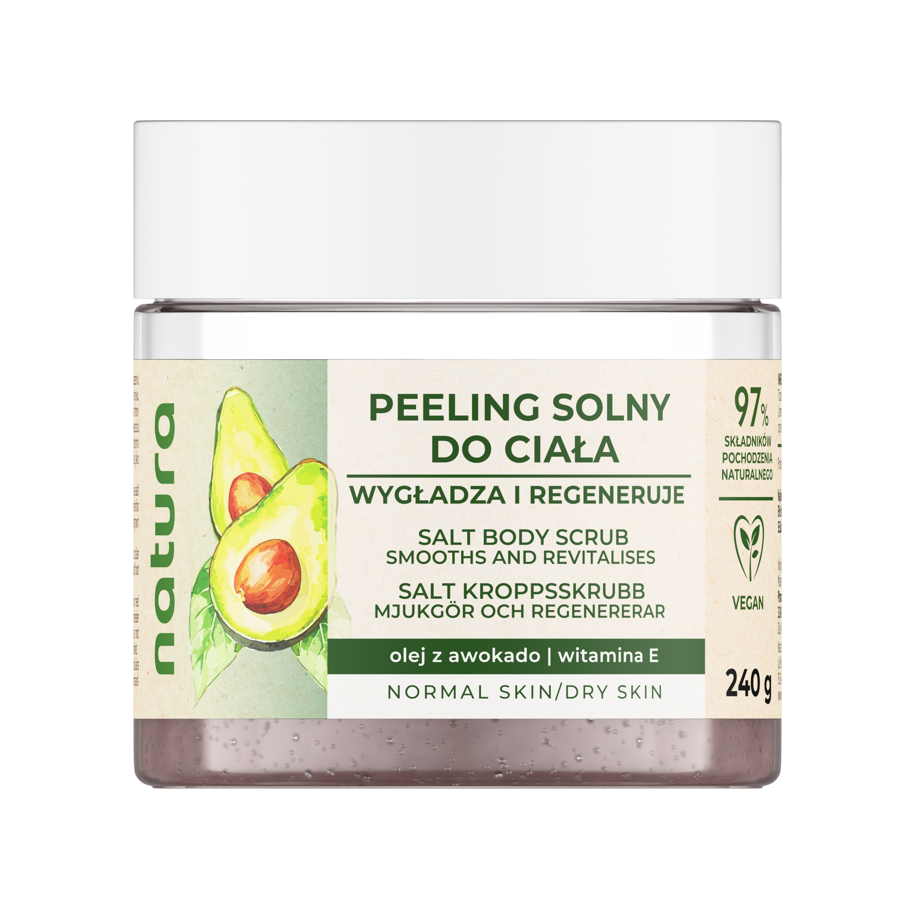 Natura Eko peeling solny do ciała 200ml