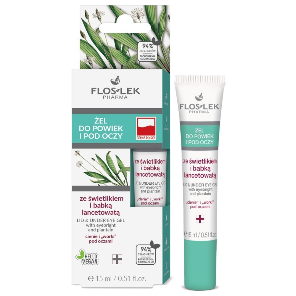 Floslek żel do powiek i pod oczy ze świetlikiem i babką lancetowatą 15 ml