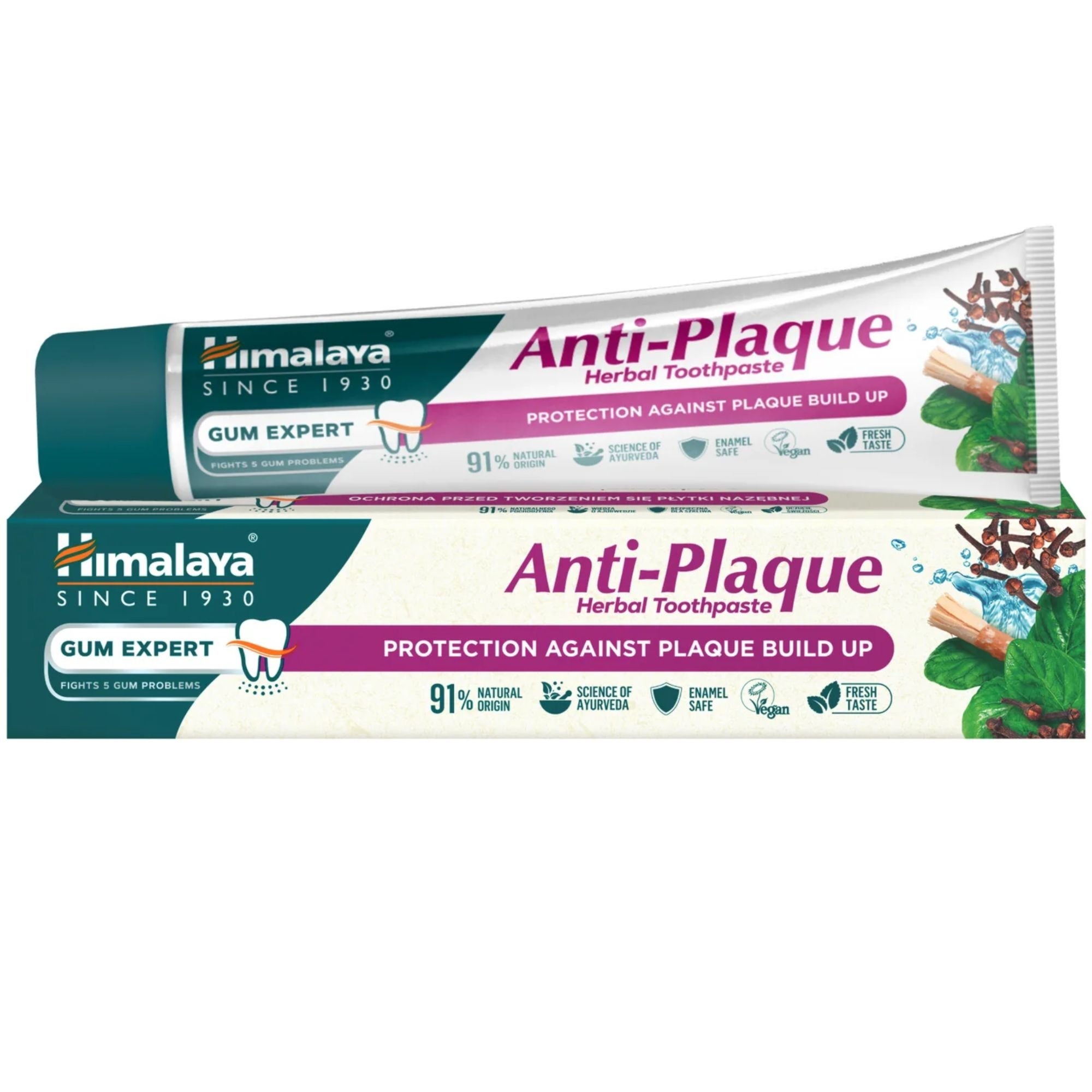 Himalaya ziołowa pasta do zębów Gum Expert Anti-Plaque 75 ml