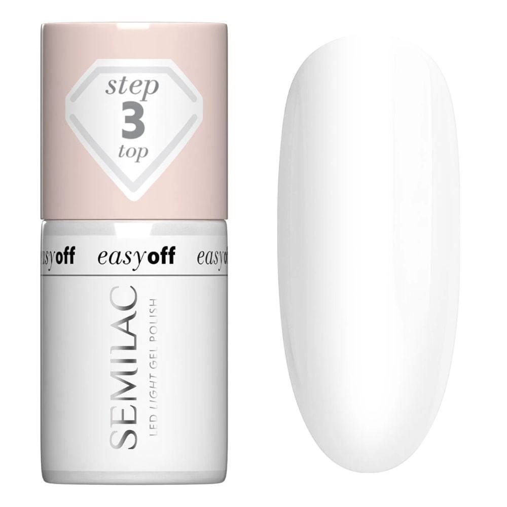 Semilac EASY OFF Top do Lakieru do Paznokci LED LIGHT 7 ml