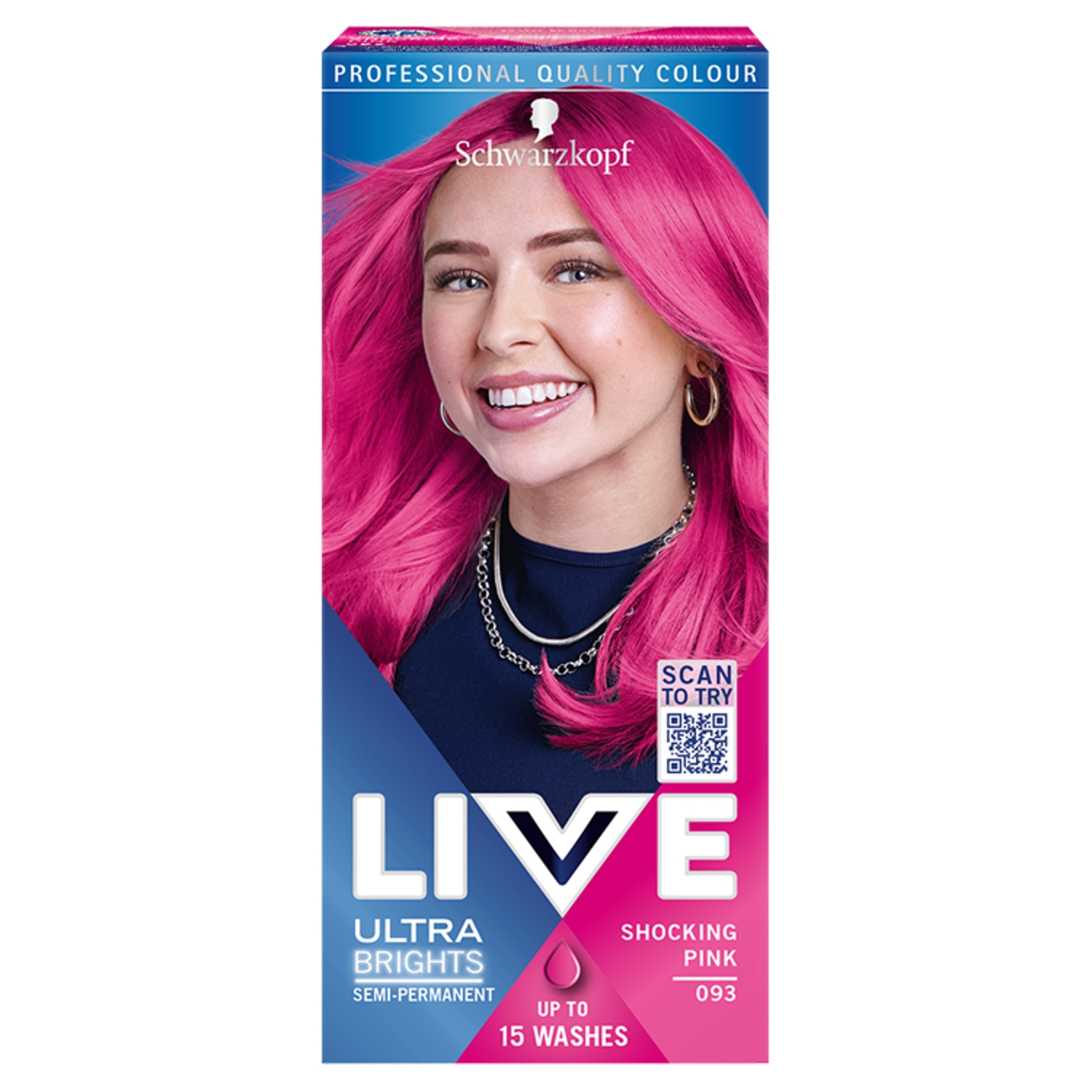 Schwarzkopf Live Ultra Brights farba do włosów 093 Shocking Pink