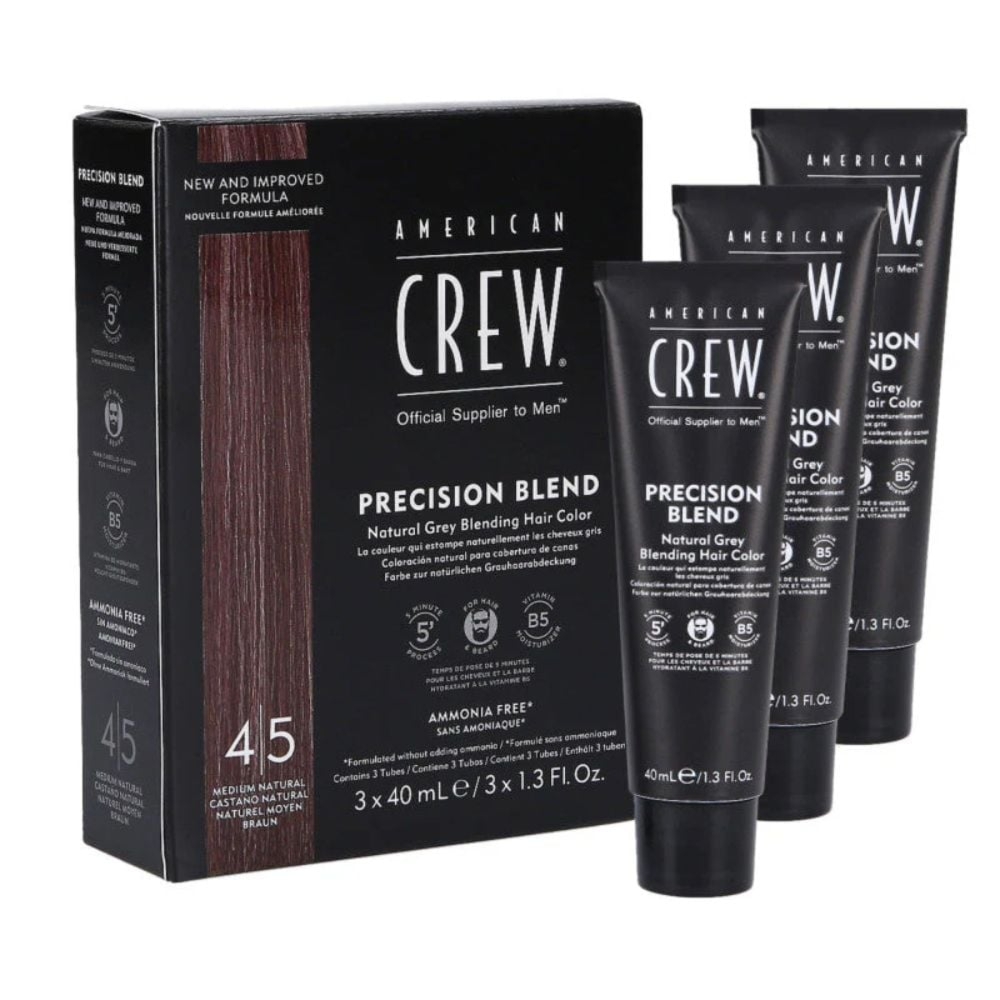 American Crew Precision Blend Medium Natural (4-5) 3X40ml