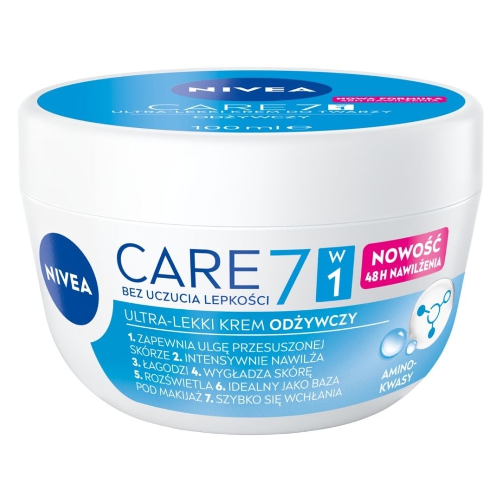 Nivea Care 7w1 Odżywczy Lekki krem do twarzy 100 ml