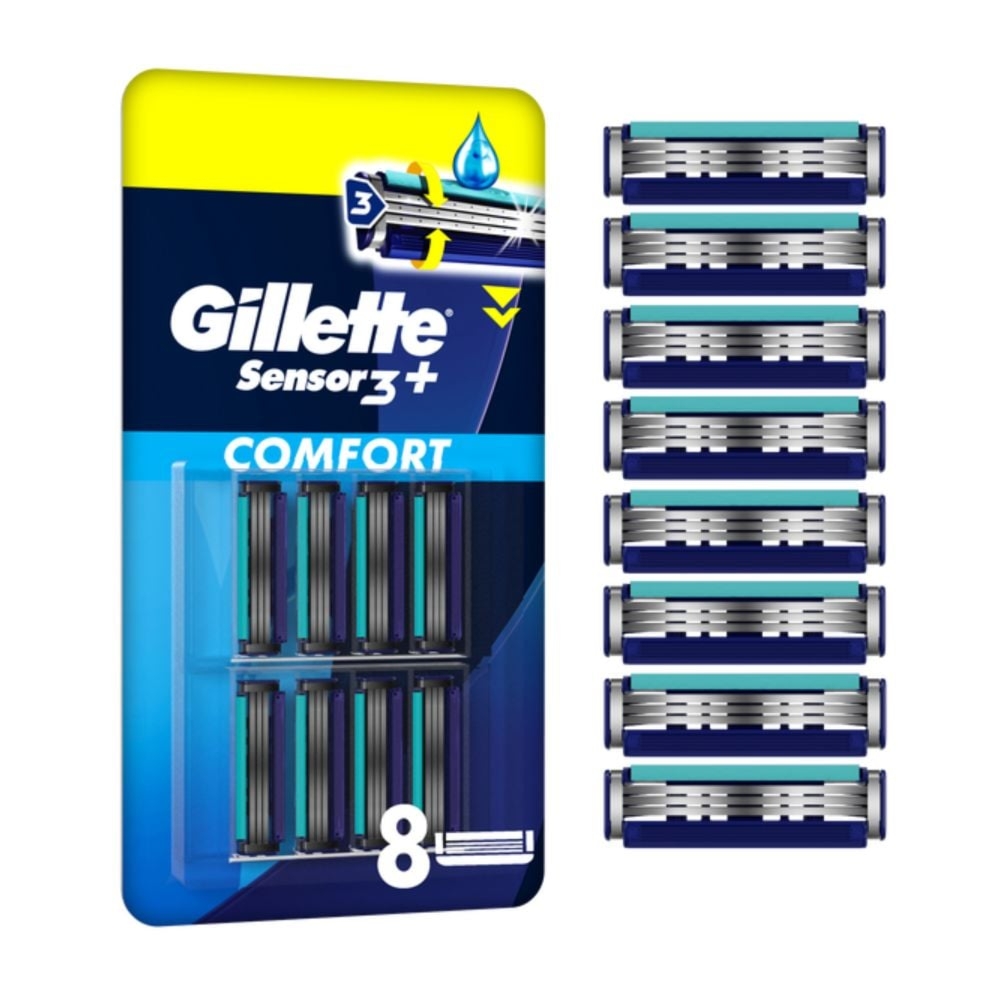 Gillette Sensor3+ Comfort Wkłady do maszynki do golenia 8 szt.