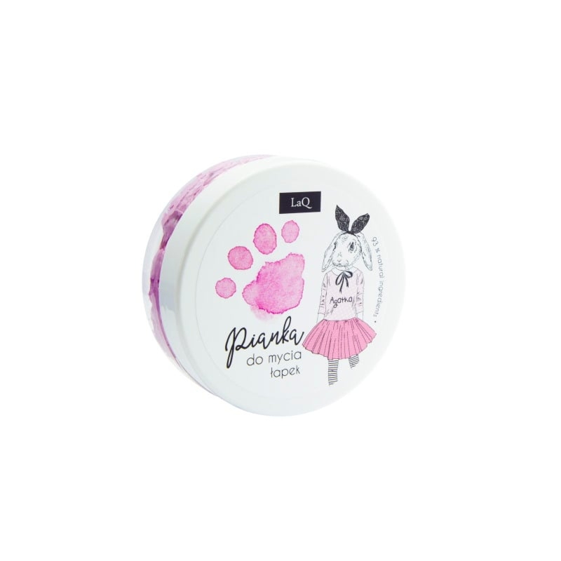 Laq pianka do mycia łapek rózowa