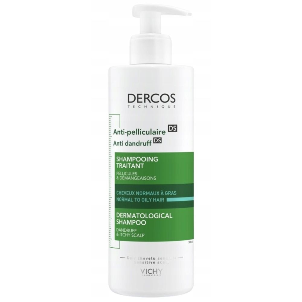 Vichy Dercos Anti-Dandruff Shampoo Szampon Przeciwłupieżowy Do Włosów Normalnych I Przetłuszczających Się 390ml