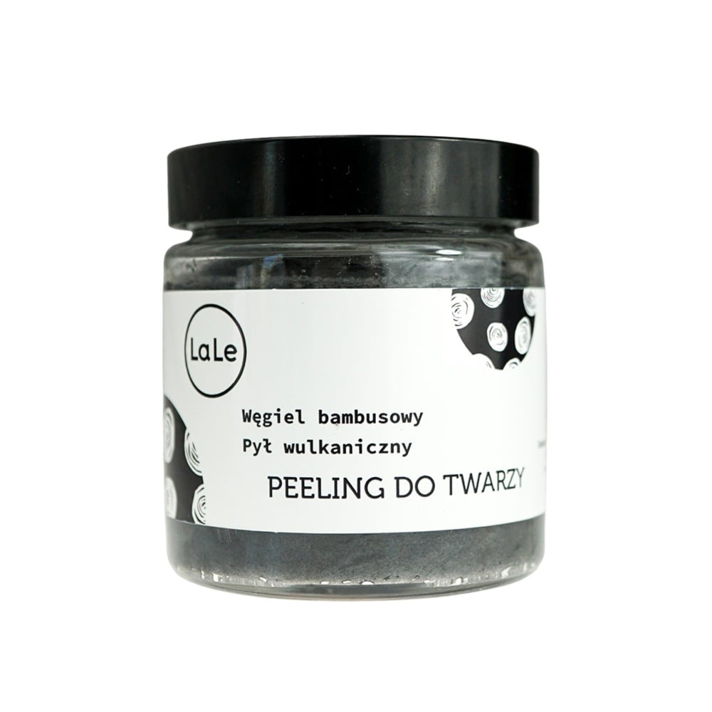 La-Le Peeling do twarzy z węglem bambus i pyłem wulkan 120 ml