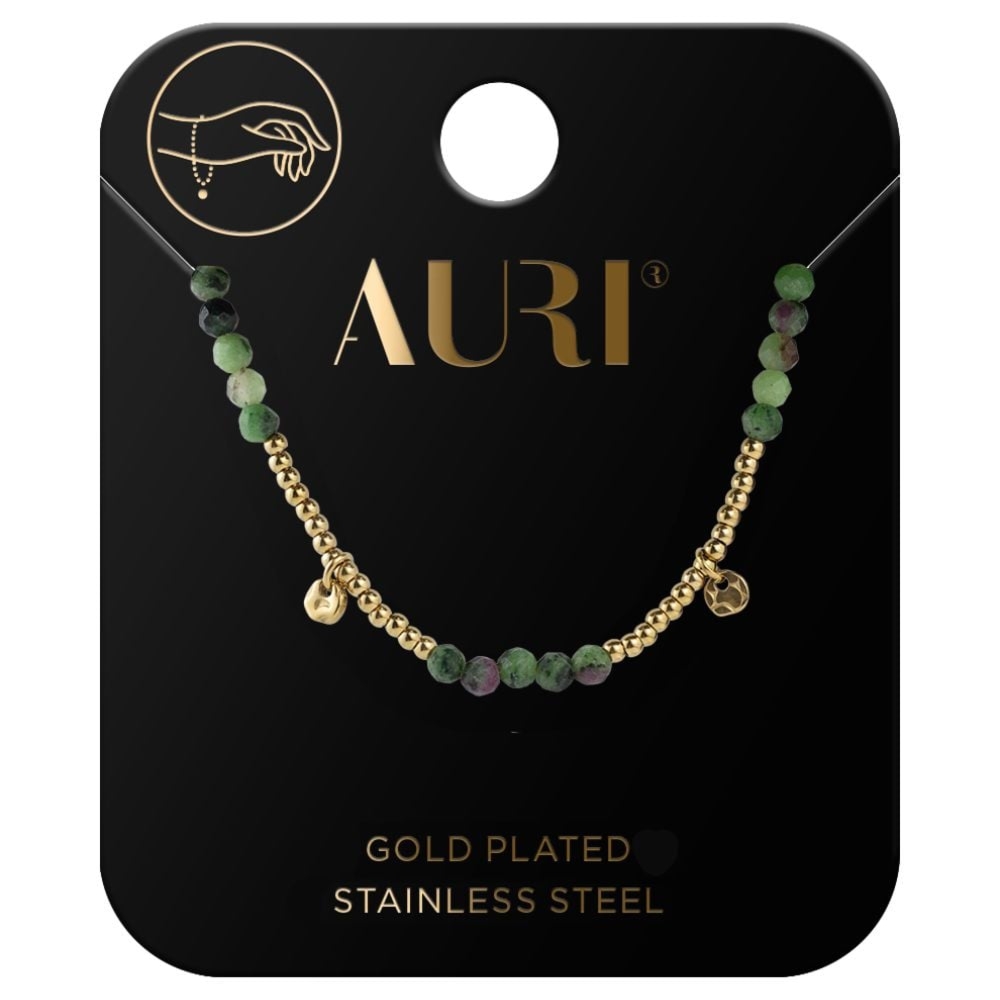 Auri bransoletka z czarnymi kamieniami 1 sztuka