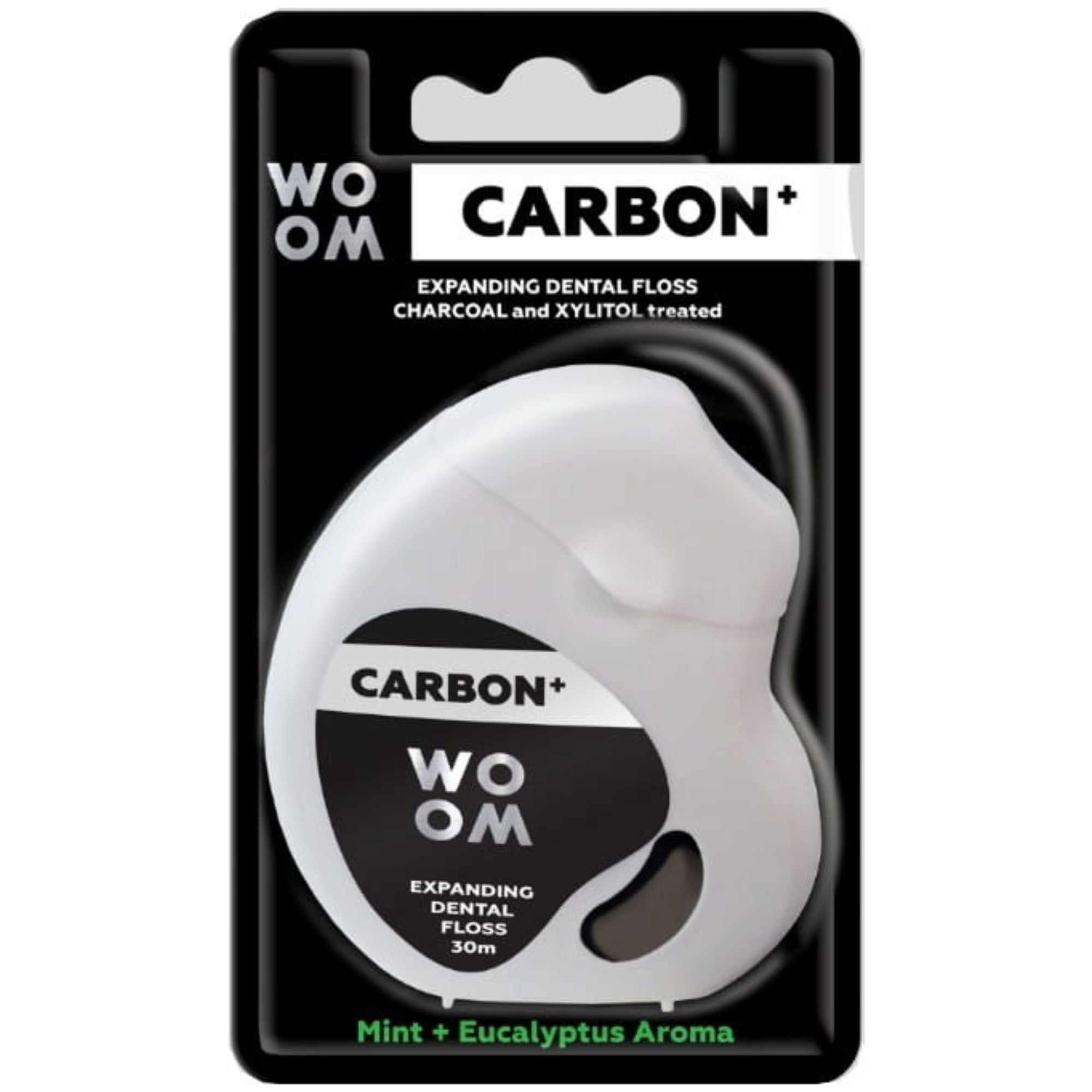 WOOM CARBON+ Nić do zębów 30m