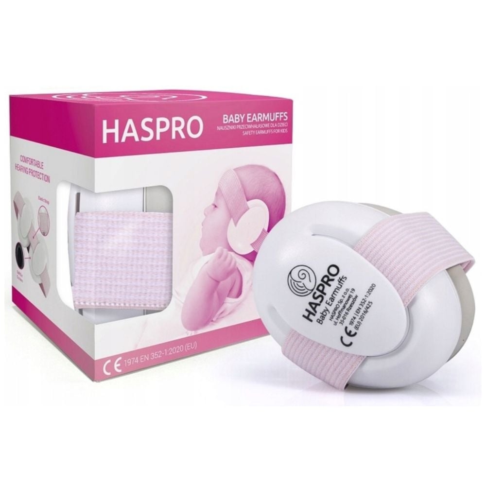 Haspro nauszniki ochronne dla dzieci Baby Earmuffs Pink