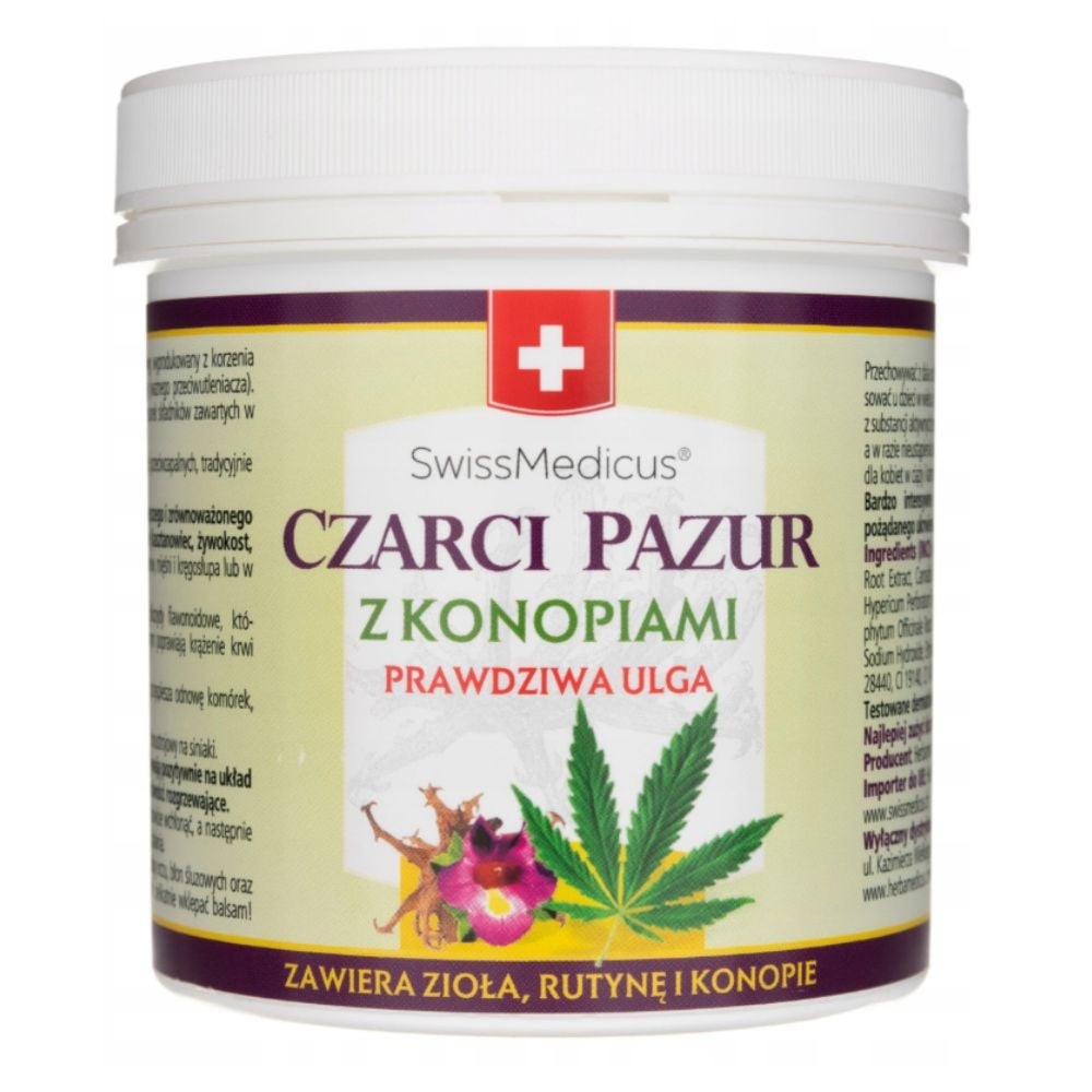 SwissMedicus Czarci Pazur z Konopiami 250ml
