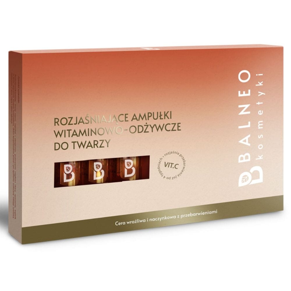 Balneokosmetyki - Rozjaśniające ampułki witaminowo-odżywcze do twarzy