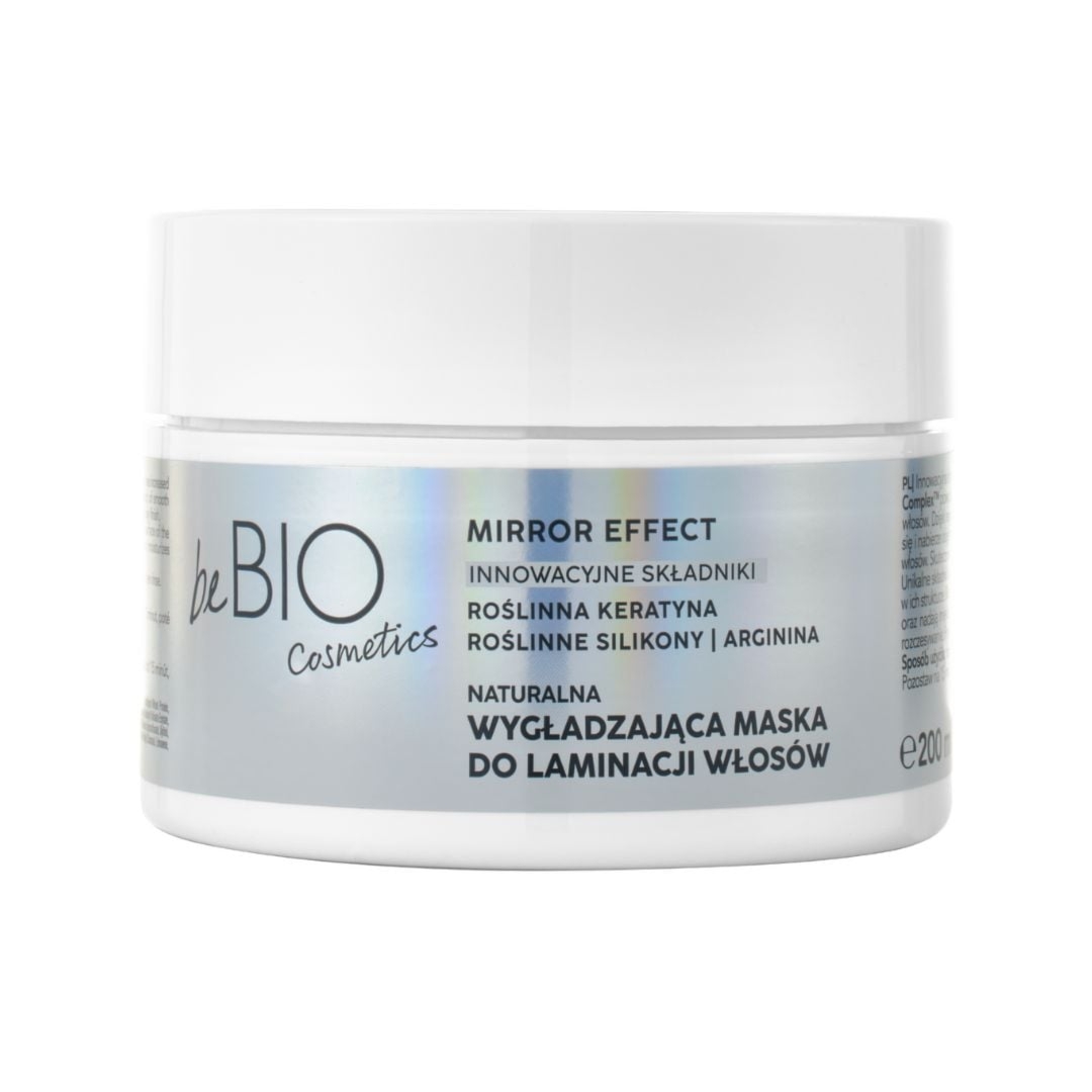 BeBIO naturalna wygładzająca maska do laminacji włosów Baby Hair Complex Mirror Effect 200 ml