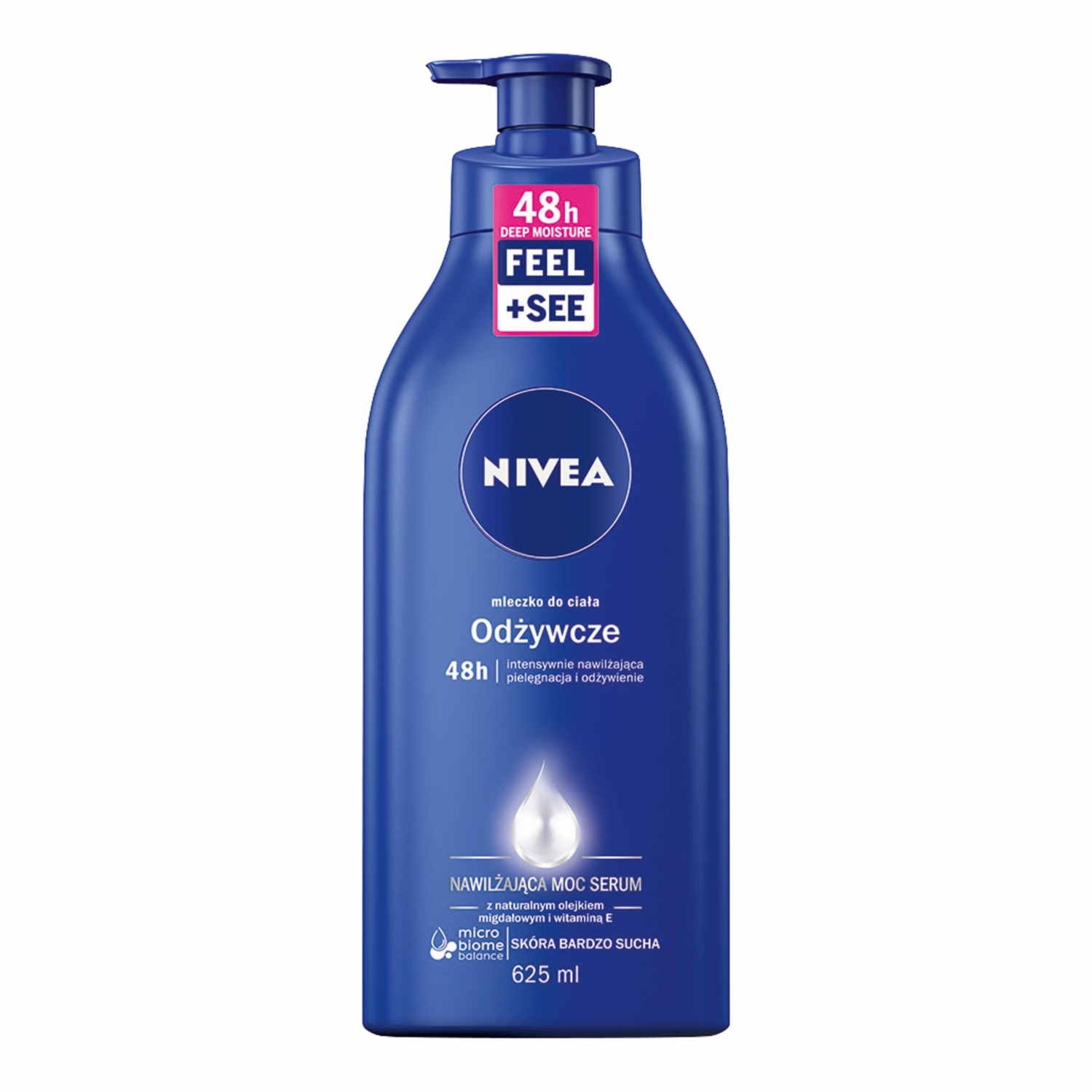 NIVEA odżywcze mleczko do ciała z pompką do skóry bardzo suchej 625 ml