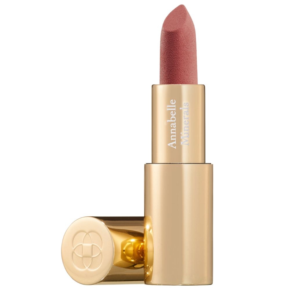 Annabelle Minerals Sheer Shine Lipstick Brown Fig szminka 3,5 g