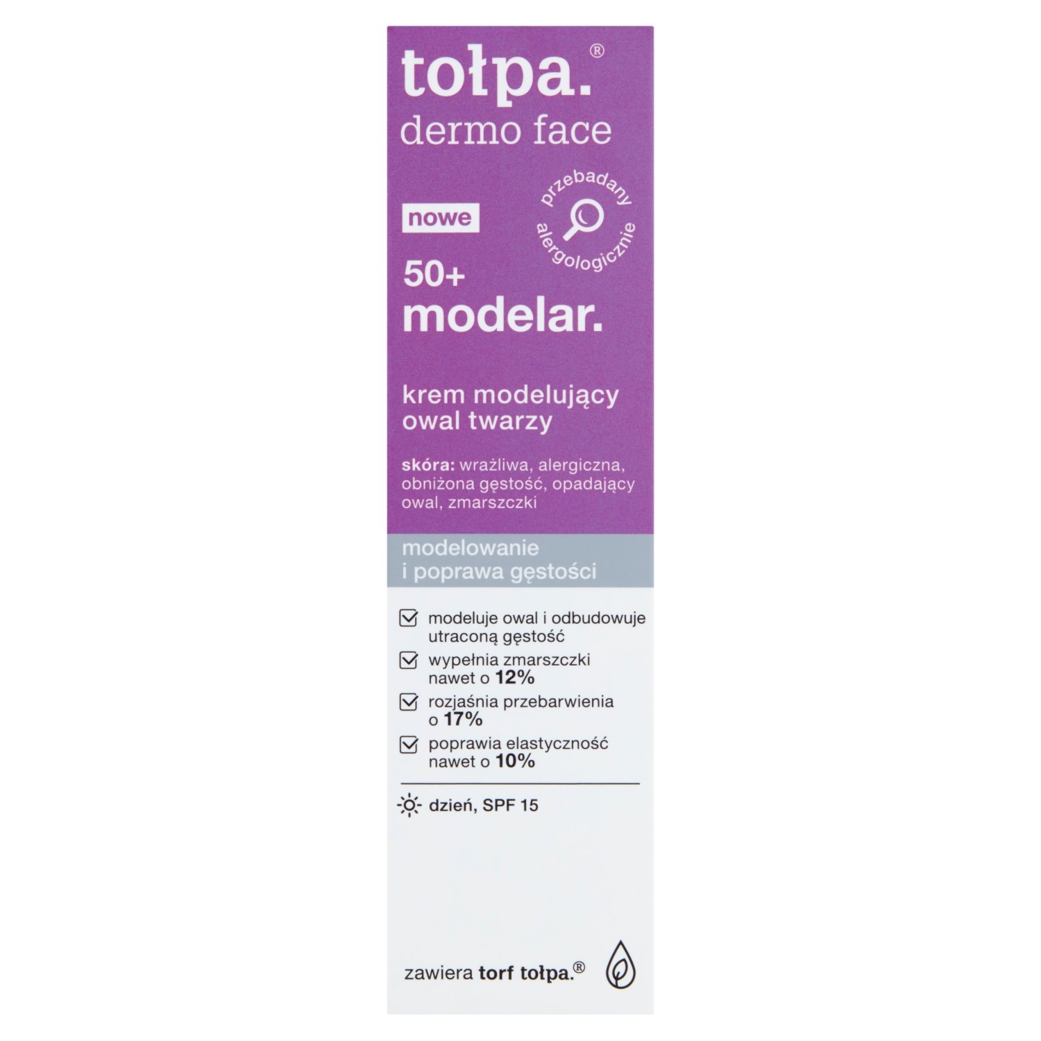 TOŁPA DERMO MODELAR Krem modelujący, modelowanie i poprawa gęstości, 50+, 40 ml