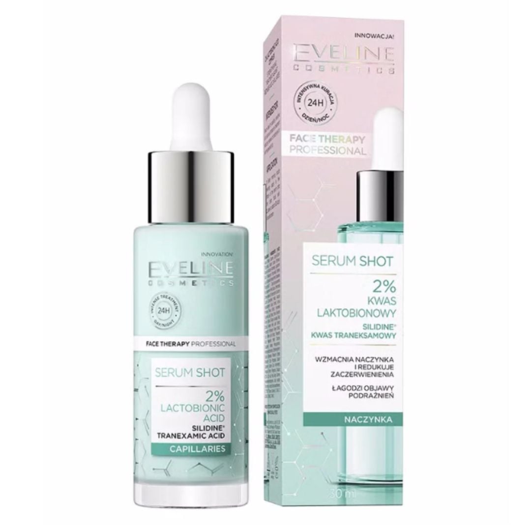 Eveline serum do twarzy shot kuracja z kwasem laktobionowym 2% 30ml