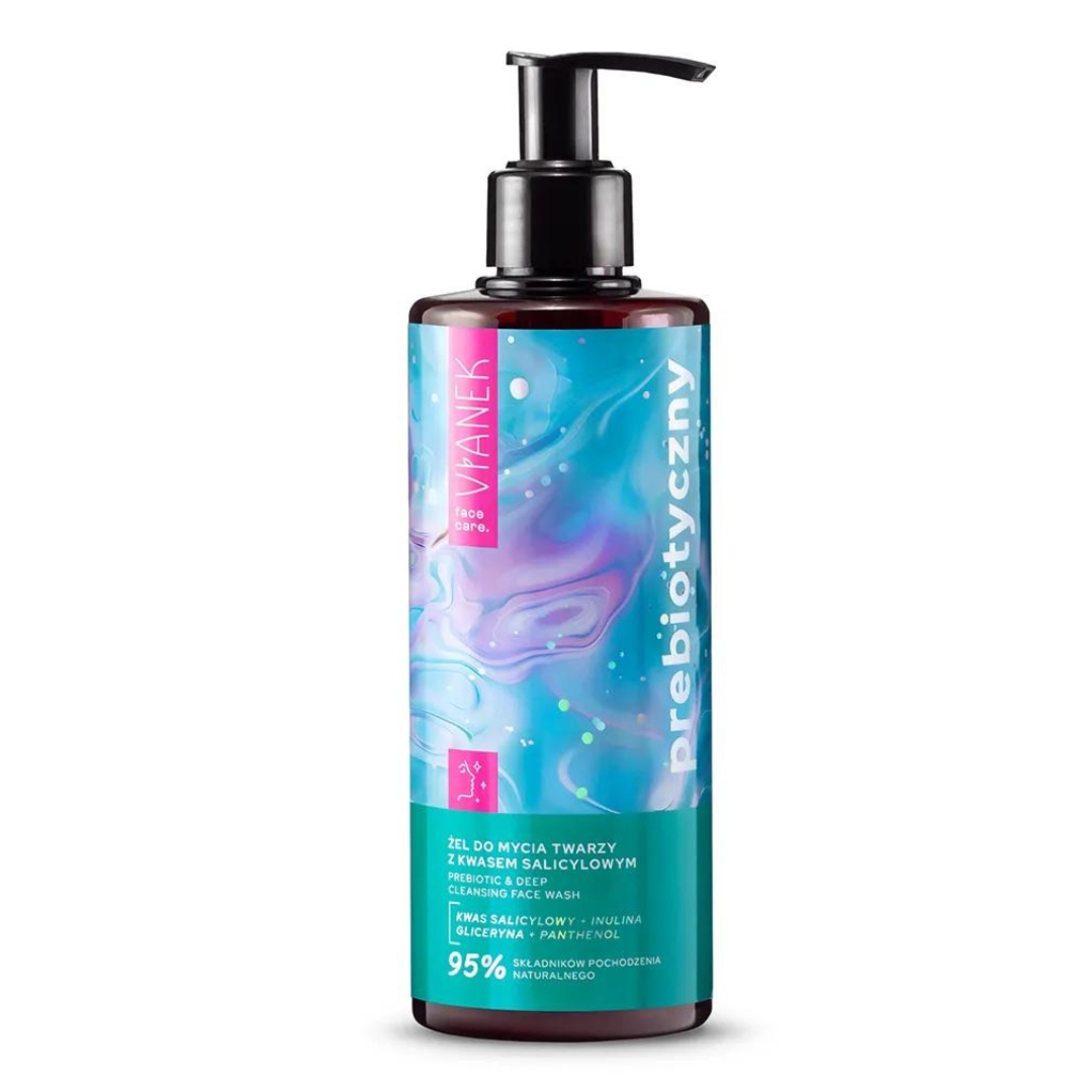 Vianek Prebiotyczny żel do mycia twarzy z kwasem salicylowym 300ml