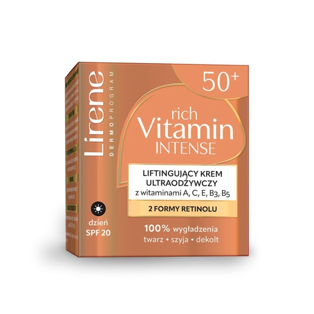 Lirene Rich Vitamin Intense Liftingujący Krem na dzień SPF 20 50 ml