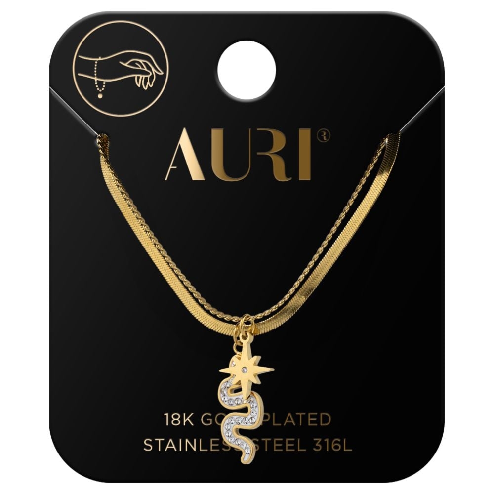 Auri bransoletka gwiazdka i żmijka 1 sztuka