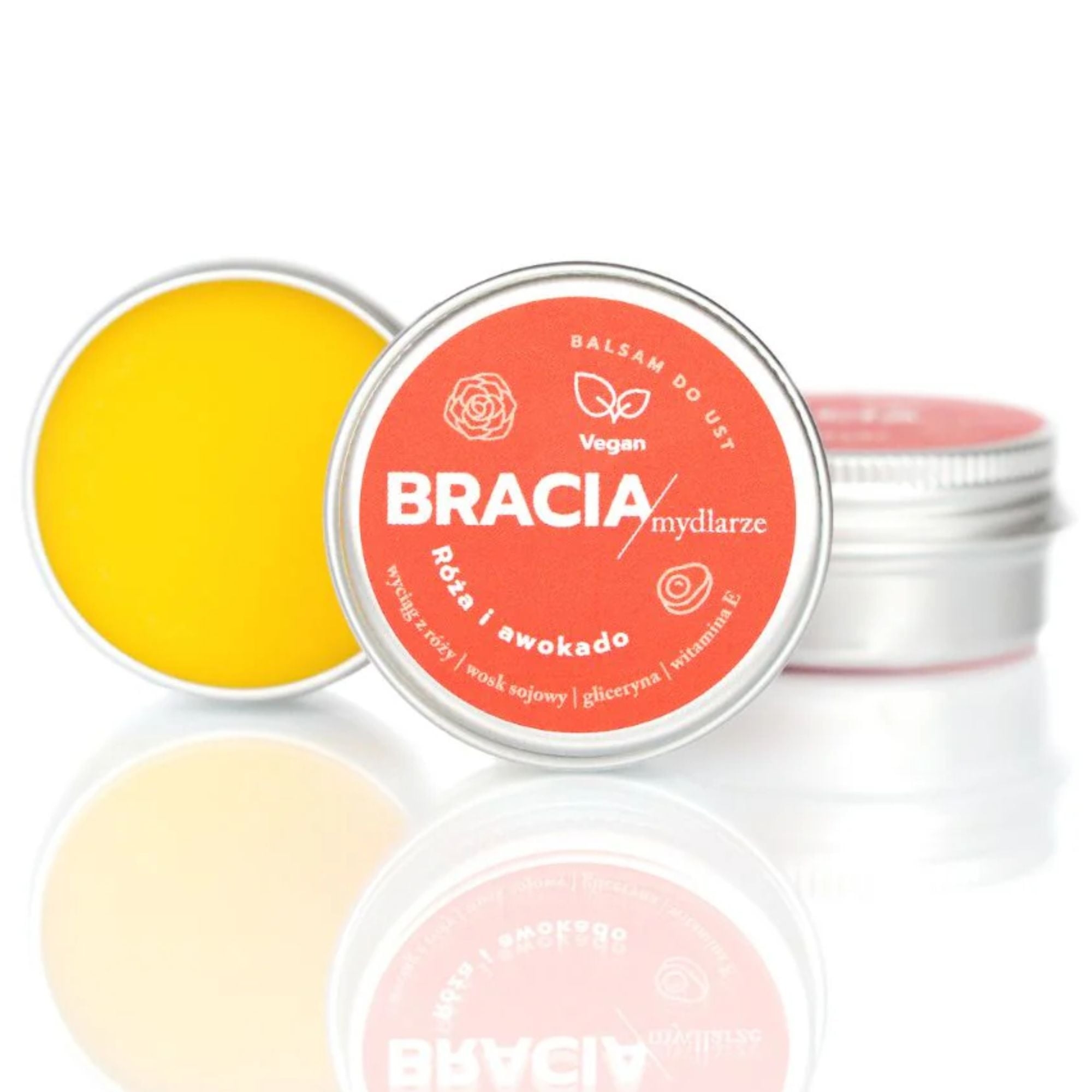 Bracia Mydlarze Róża i Awokado balsam do ust 15 ml