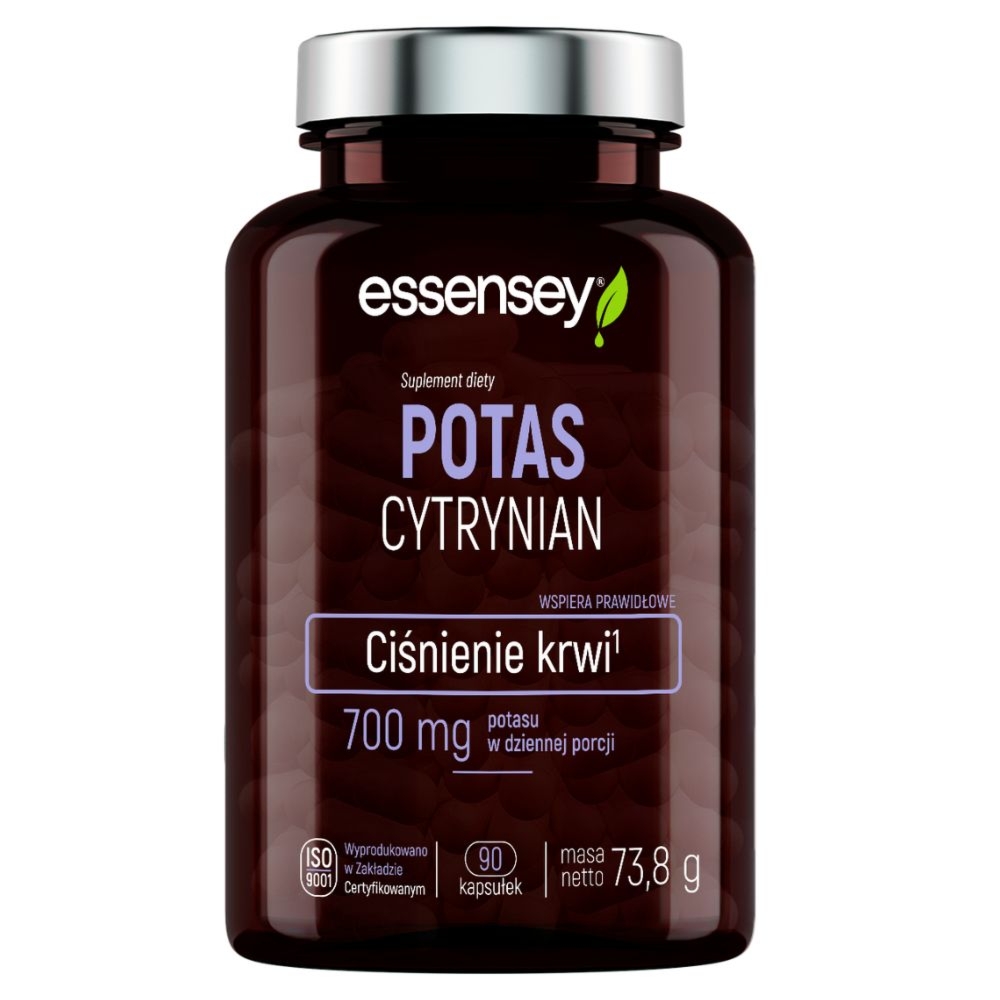 Essensey Potas Cytrynian 90 kapsułek