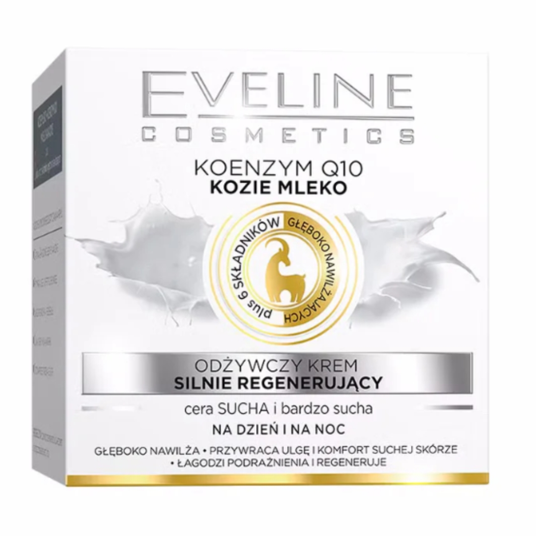 Eveline odżywczy krem regenerujący na dzień i na noc Kozie Mleko 50 ml