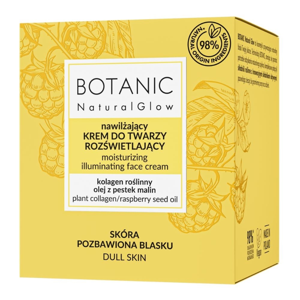 Botanic Natural Glow nawilżający krem do twarzy rozświetlający 50 ml