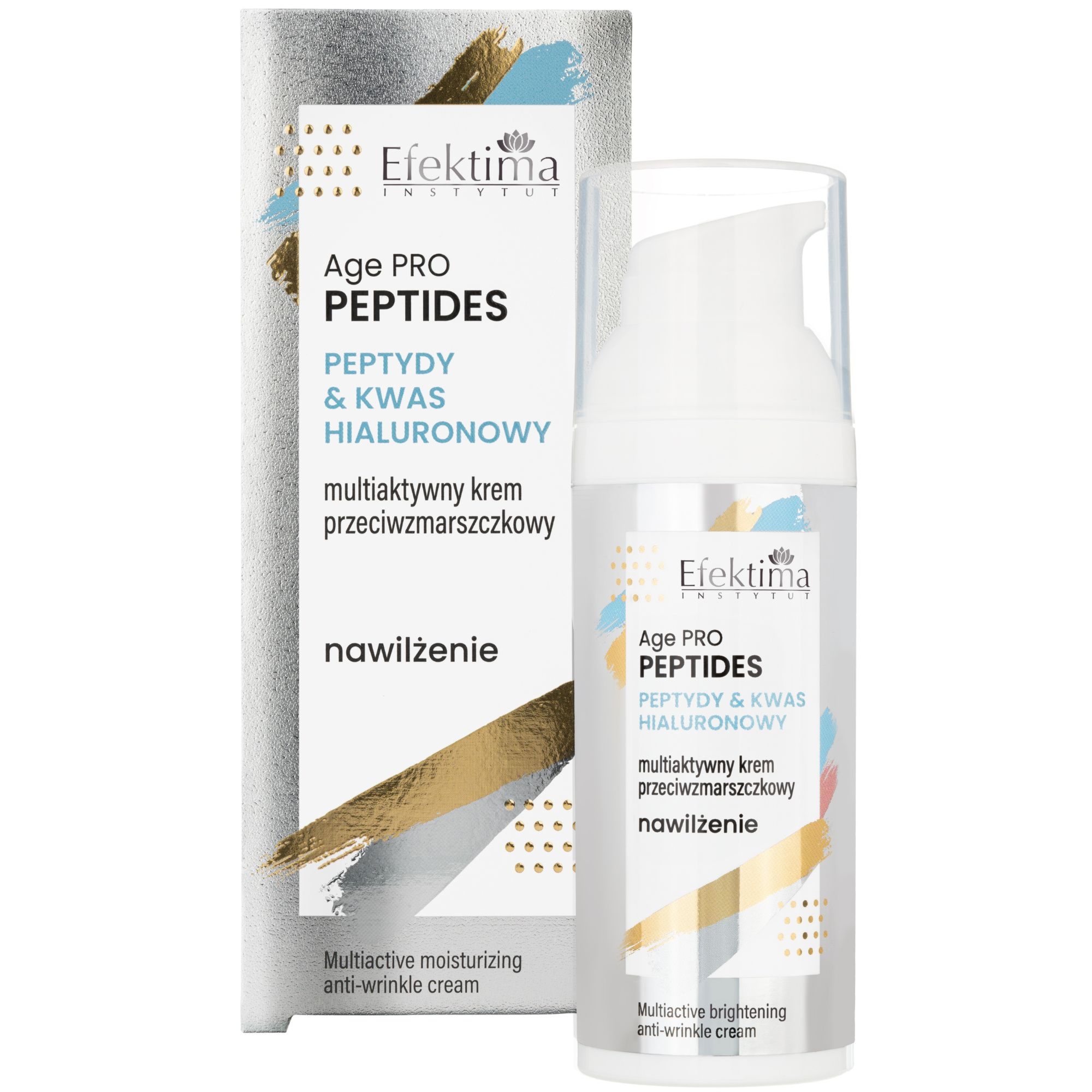 EFEKTIMA Peptydy & Kwas Hialuronowy krem przeciwzmarszczkowy 50 ml