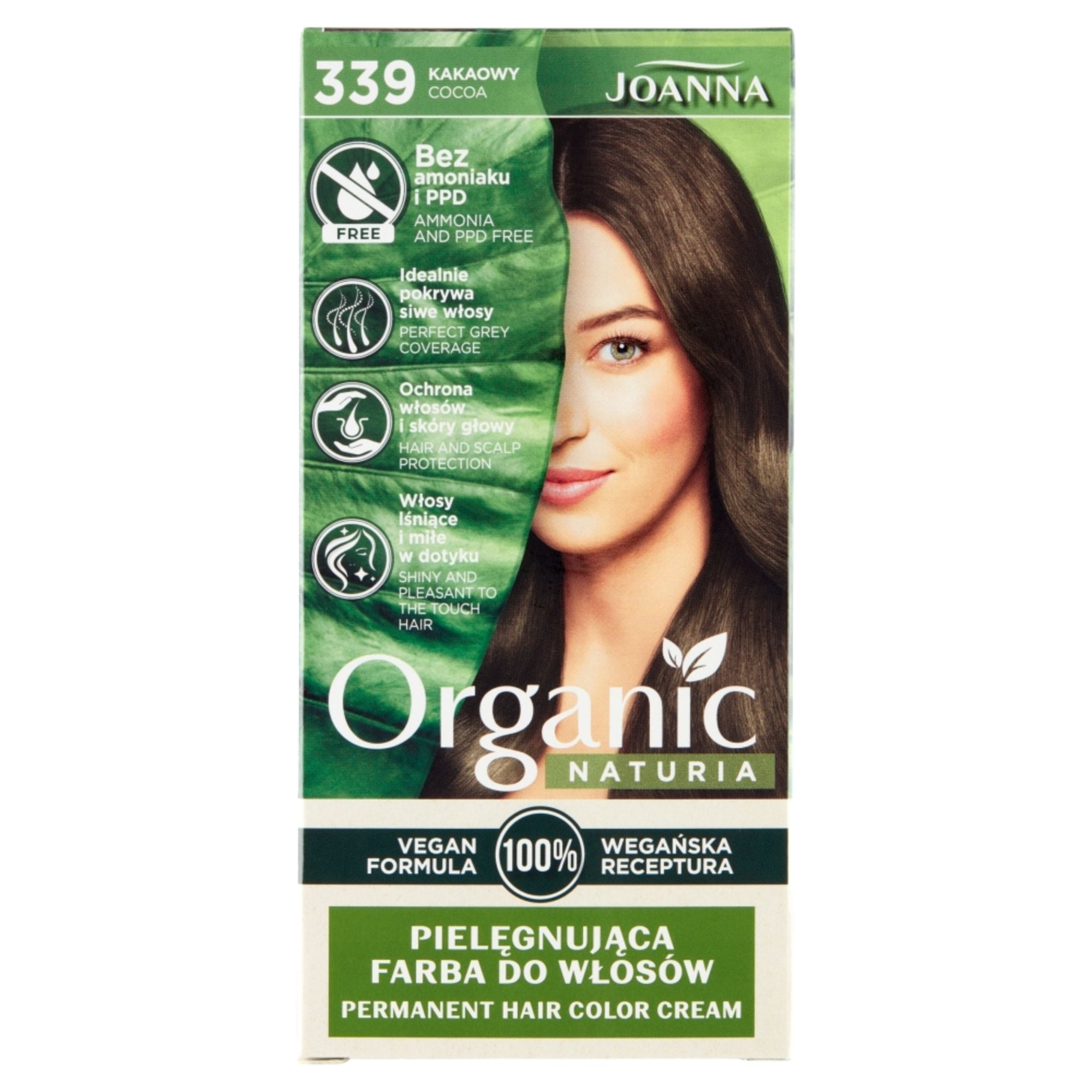 Joanna Naturia Organic farba do włosów Kakaowy (339)