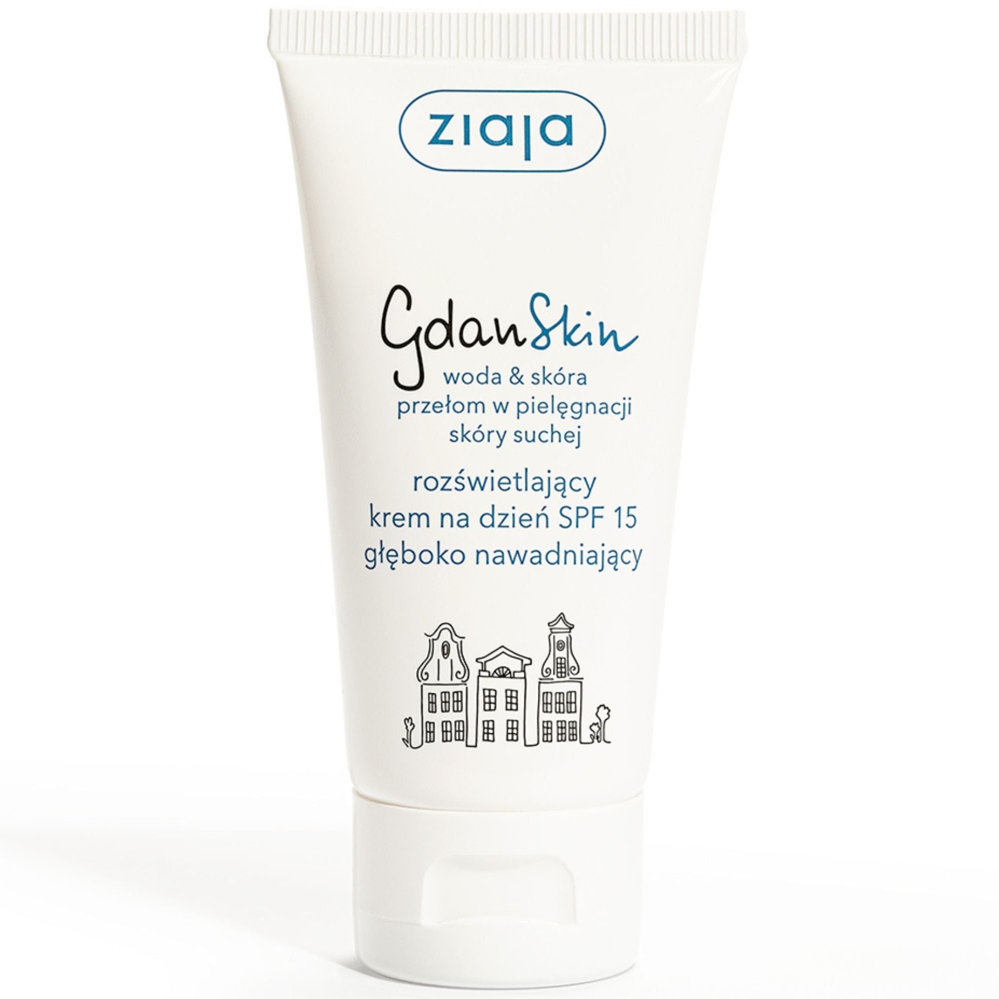 ZIAJA GdanSKIN Krem rozświetlający na dzień SPF 15, głęboko nawadniający, 50 ml