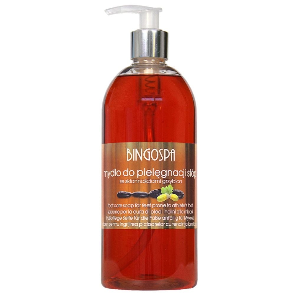 Bingospa mydło do pielęgnacji stóp ze skłonnościami do grzybicy 500 ml