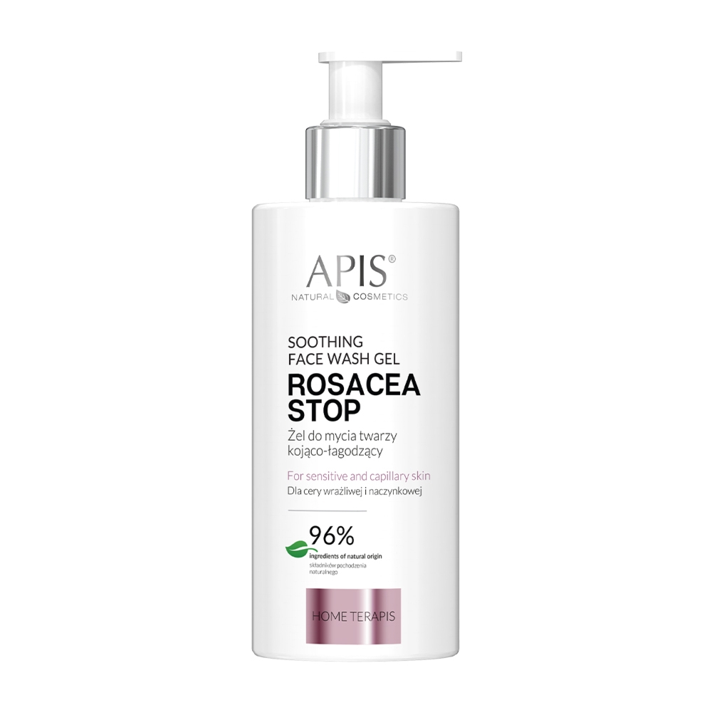 Apis Rosacea-Stop Home Terapis kojąco-łagodzący żel do mycia twarzy 300 ml