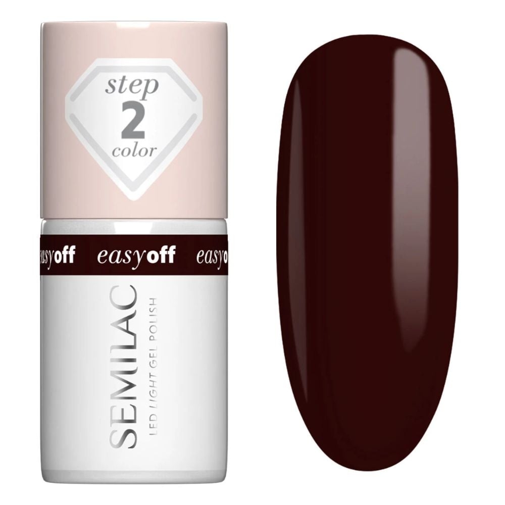 Semilac L20 Easy Off Lakier do Paznokci Led Light Marrom Choco 7 ml