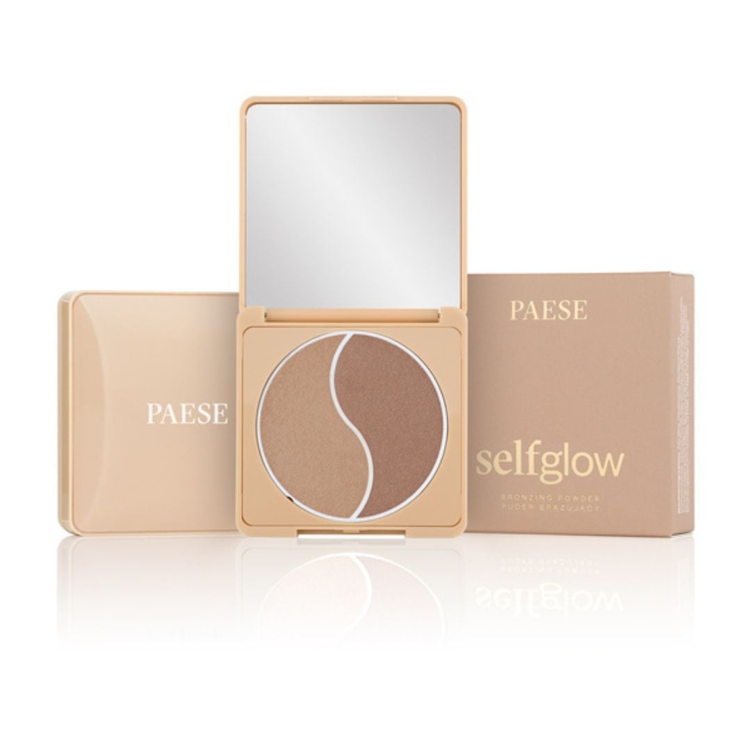 Paese prasowany puder brązujący Selfglow Medium 6 g