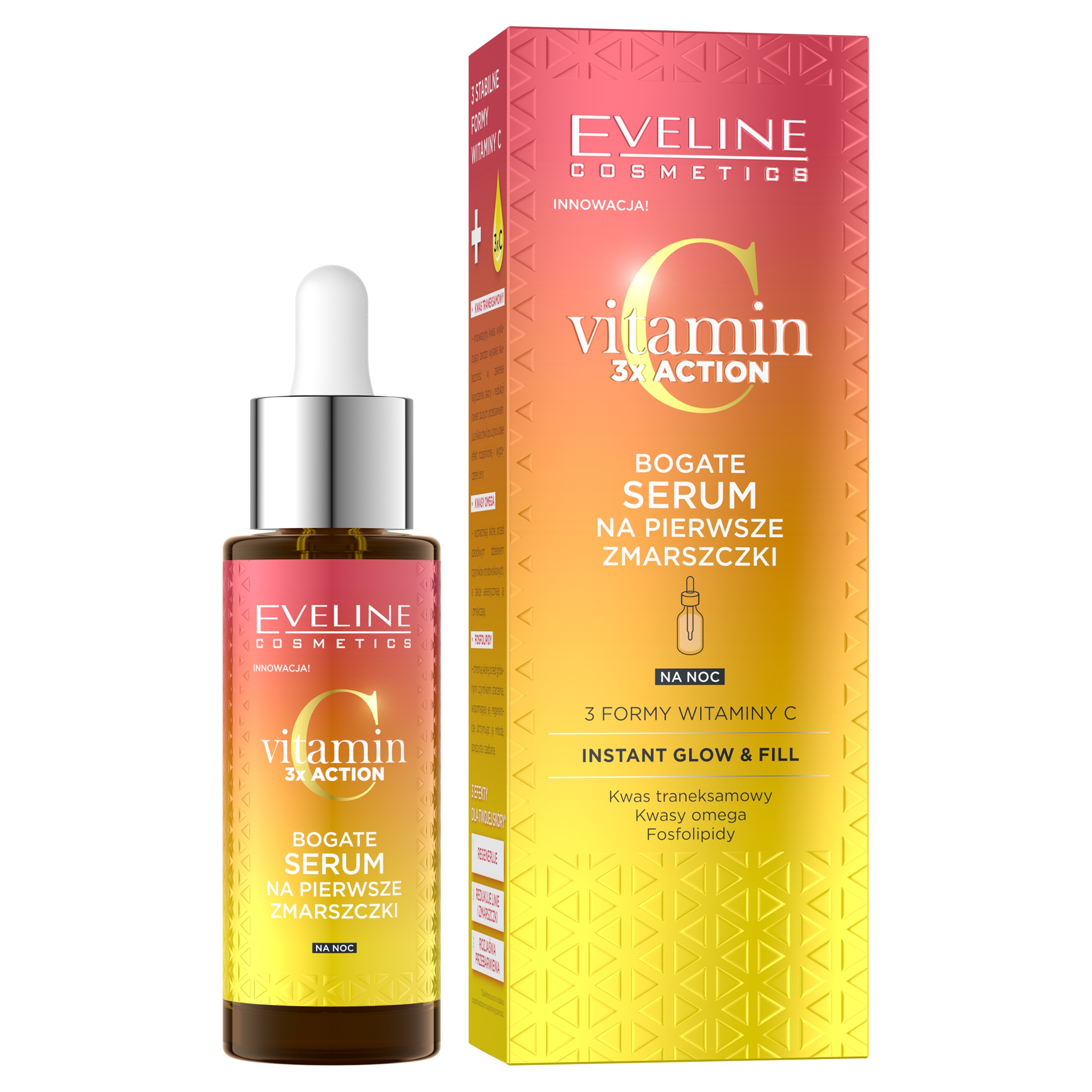 Eveline Cosmetics Vitamin C 3action serum na noc 30 ml