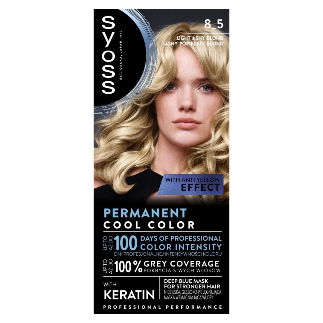 Syoss farba do włosów 8-5 jasny popielaty blond