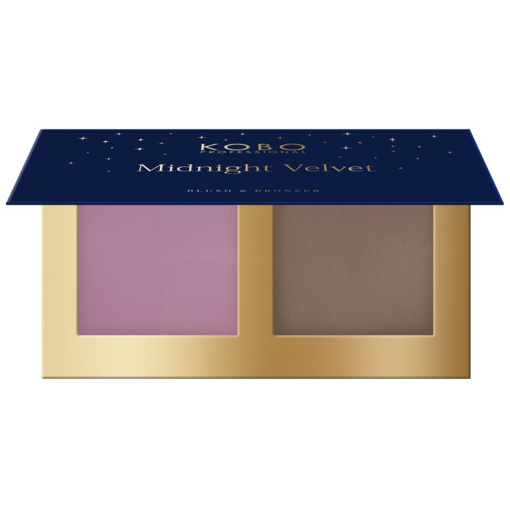 Kobo Midnight Velvet Blush&Bronzer 02 paleta różu i bronzera do policzków 15 g