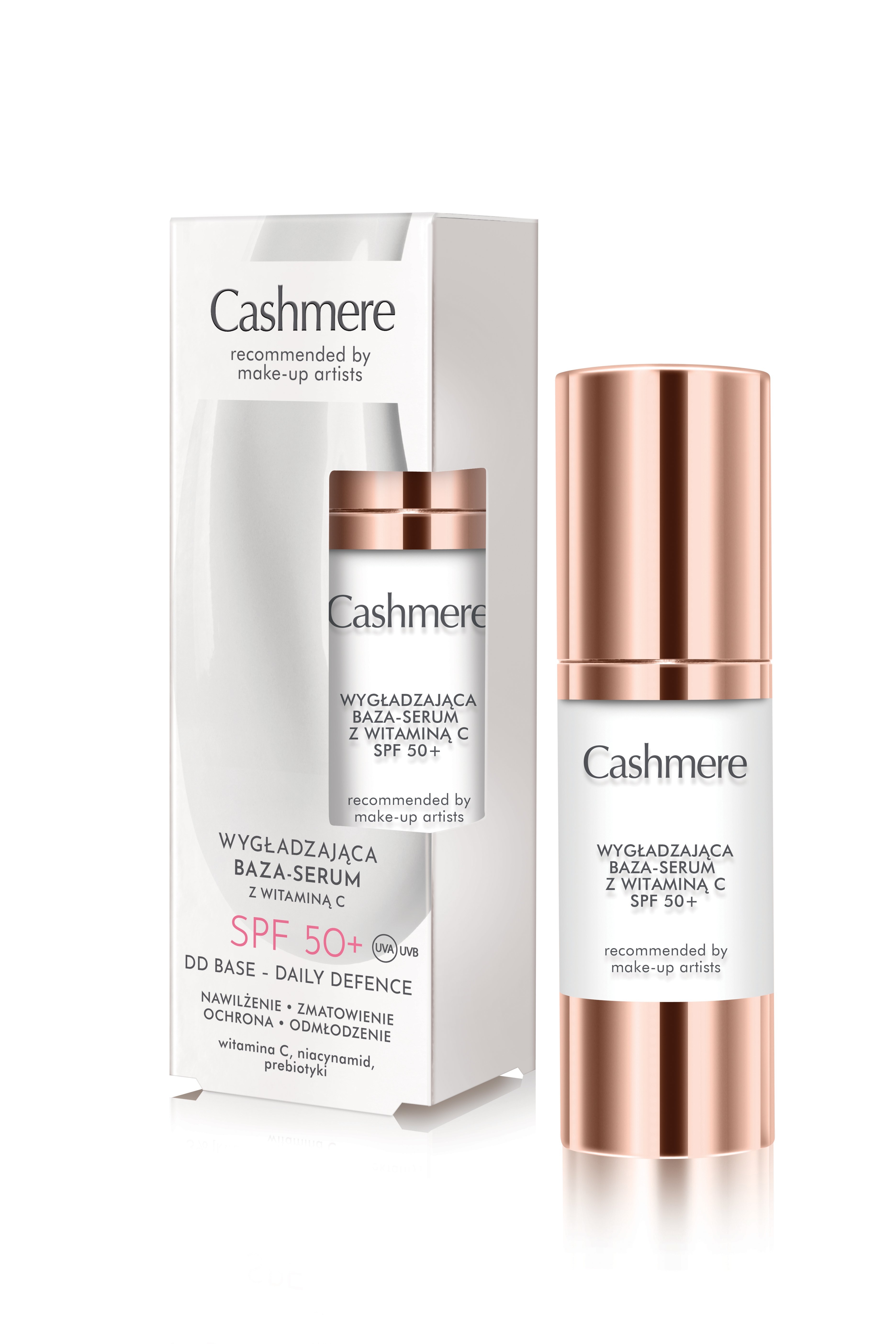 Cashmere DD Wygładzająca baza-serum z witaminą C SPF 50+