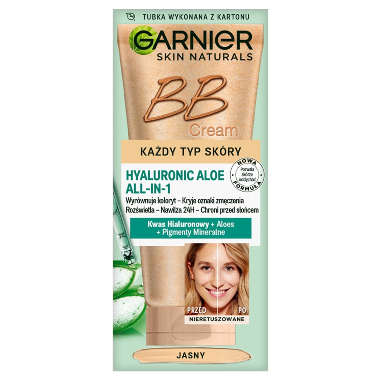 GARNIER Hyaluronic Aloe krem BB każdy typ skóry, jasny 50 ml