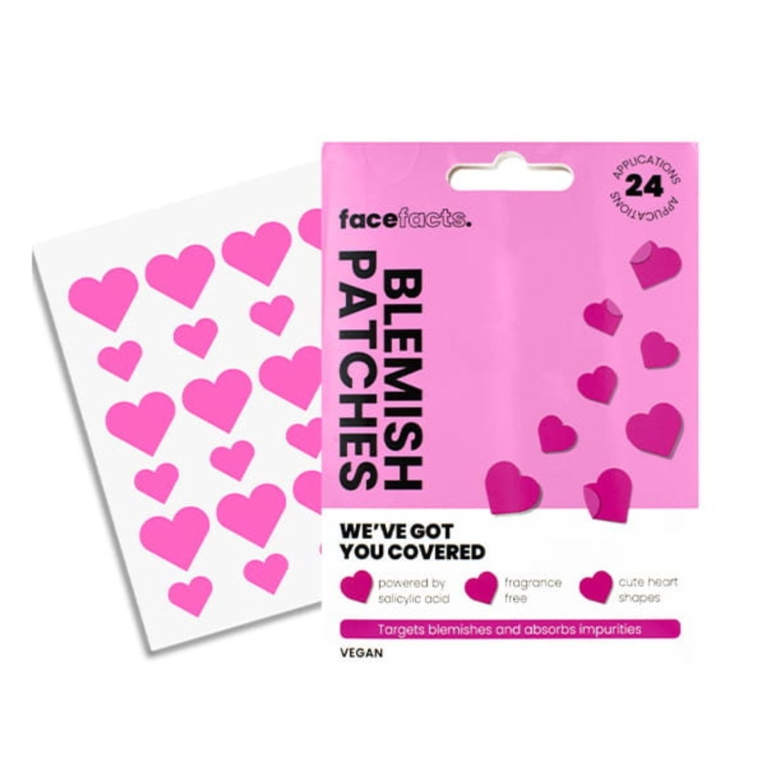 Face Facts plasterki na niedoskonałości Blemish Patches Hearts 24 szt.