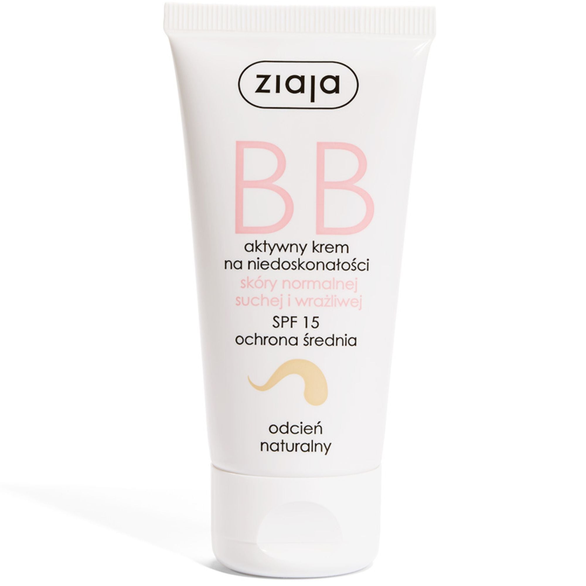 Ziaja BB Aktywny krem na niedoskonałości skóry normalnej suchej i wrażliwej SPF 15 50 ml