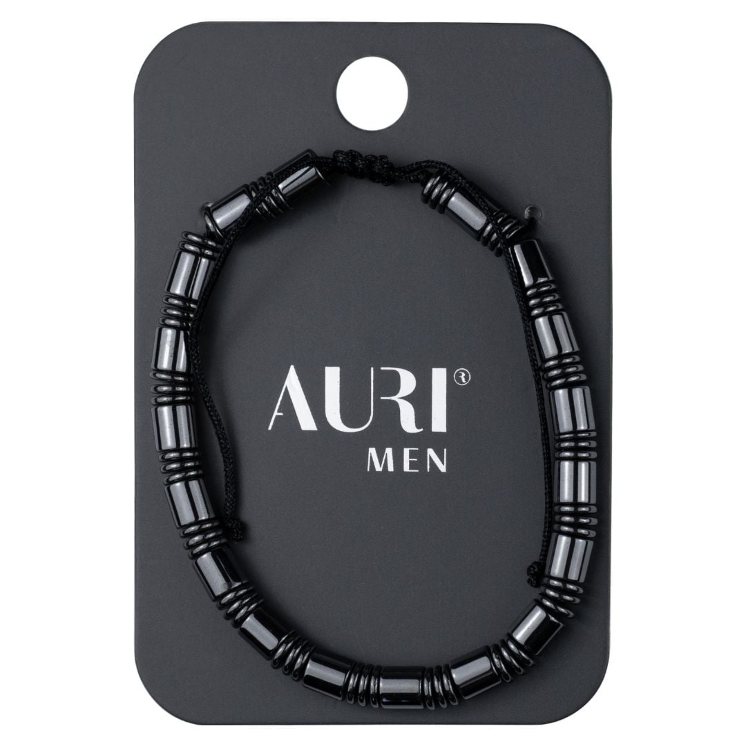 Auri Men bransoletka męska Pierścienie Hematyt