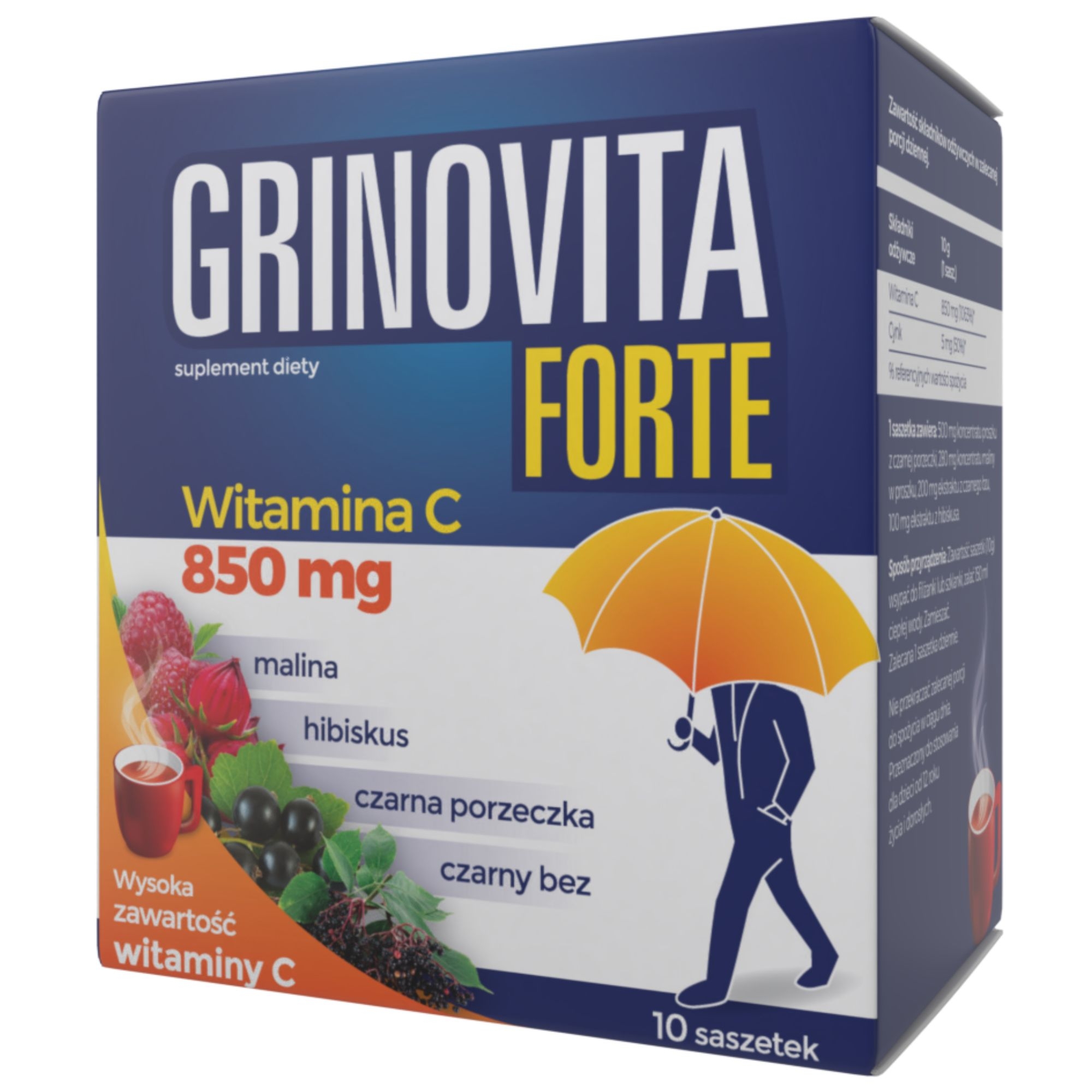 Grinovita Forte proszek 10 saszetek
